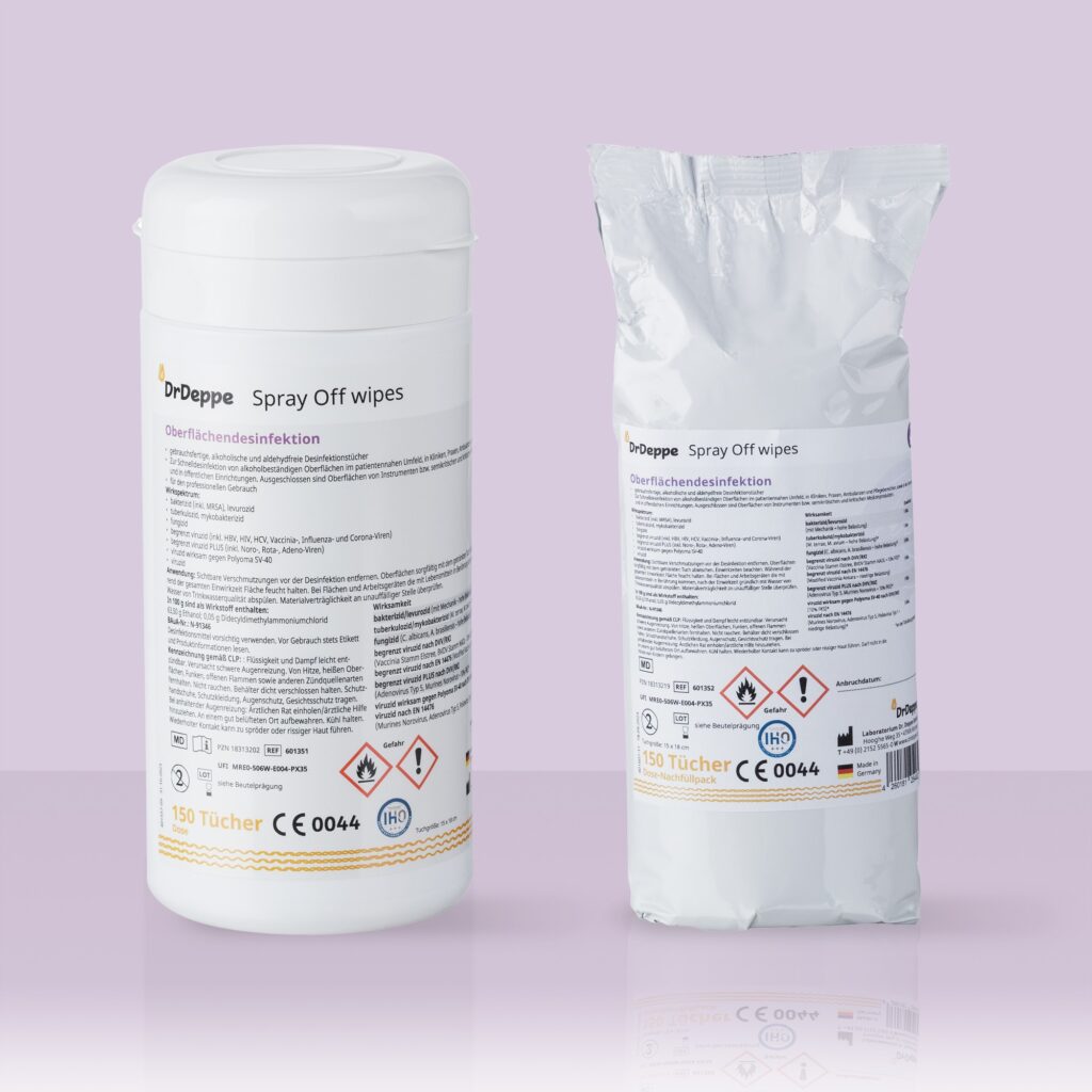 Vorschaubild Spray Off wipes (Polypropylen) 150 Dose und Nachfüllpack