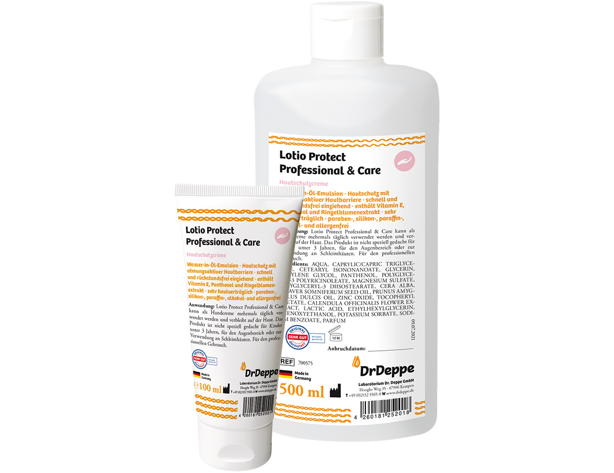DrDeppe Produktgruppenbild Lotio Protect Professional & Care