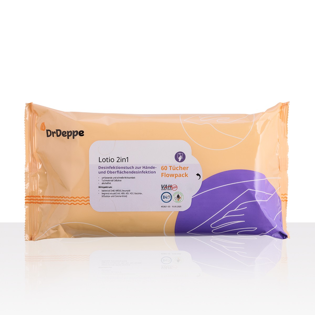 Vorschaubild Lotio 2in1 (Cellulose) 60 Tücher mit Anfasslasche