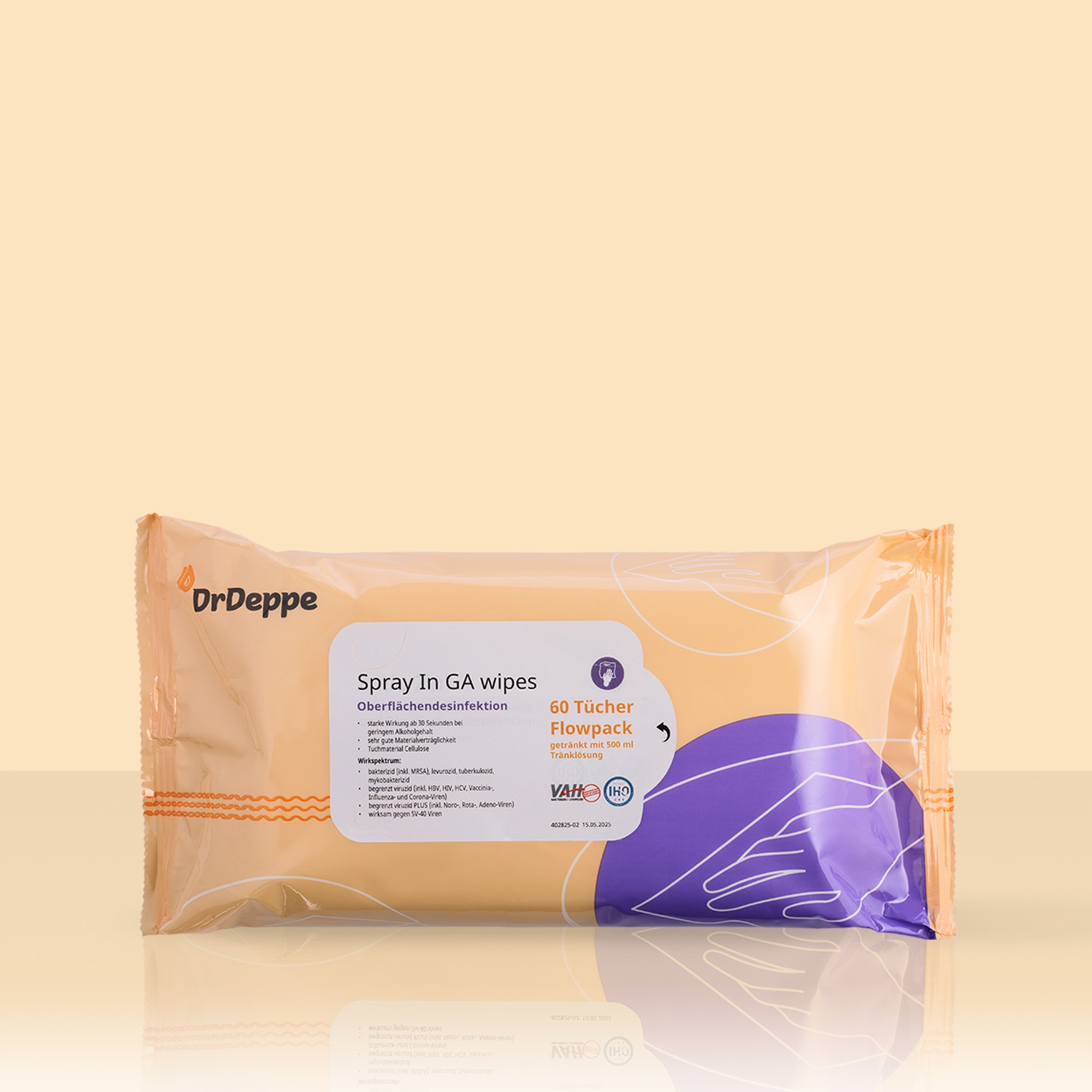 Vorschaubild Spray In GA wipes 60 Tücher Pflegebox