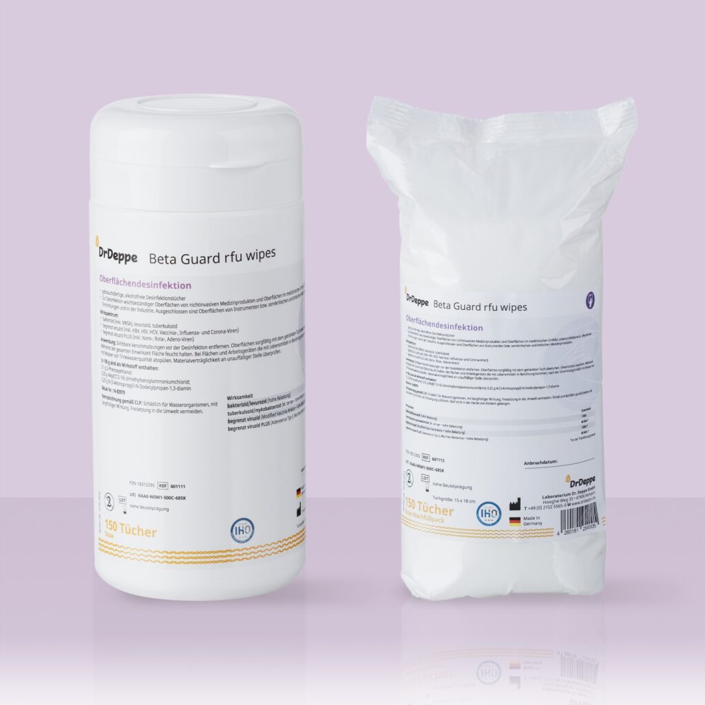 Vorschaubild Beta Guard rfu wipes (Polypropylen) 150 Dose und Nachfüllpack