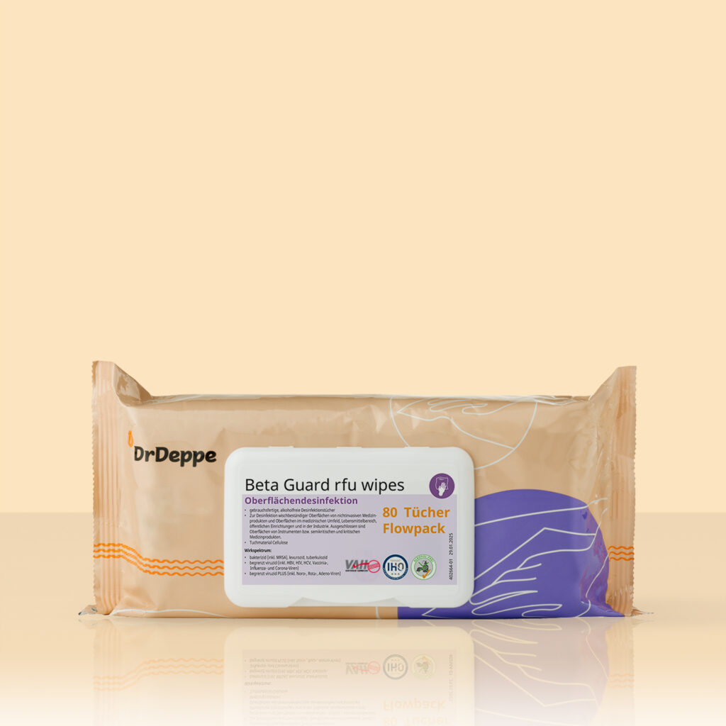 Vorschaubild Beta Guard rfu wipes (Cellulose) 80 Tücher Flowpack mit LID