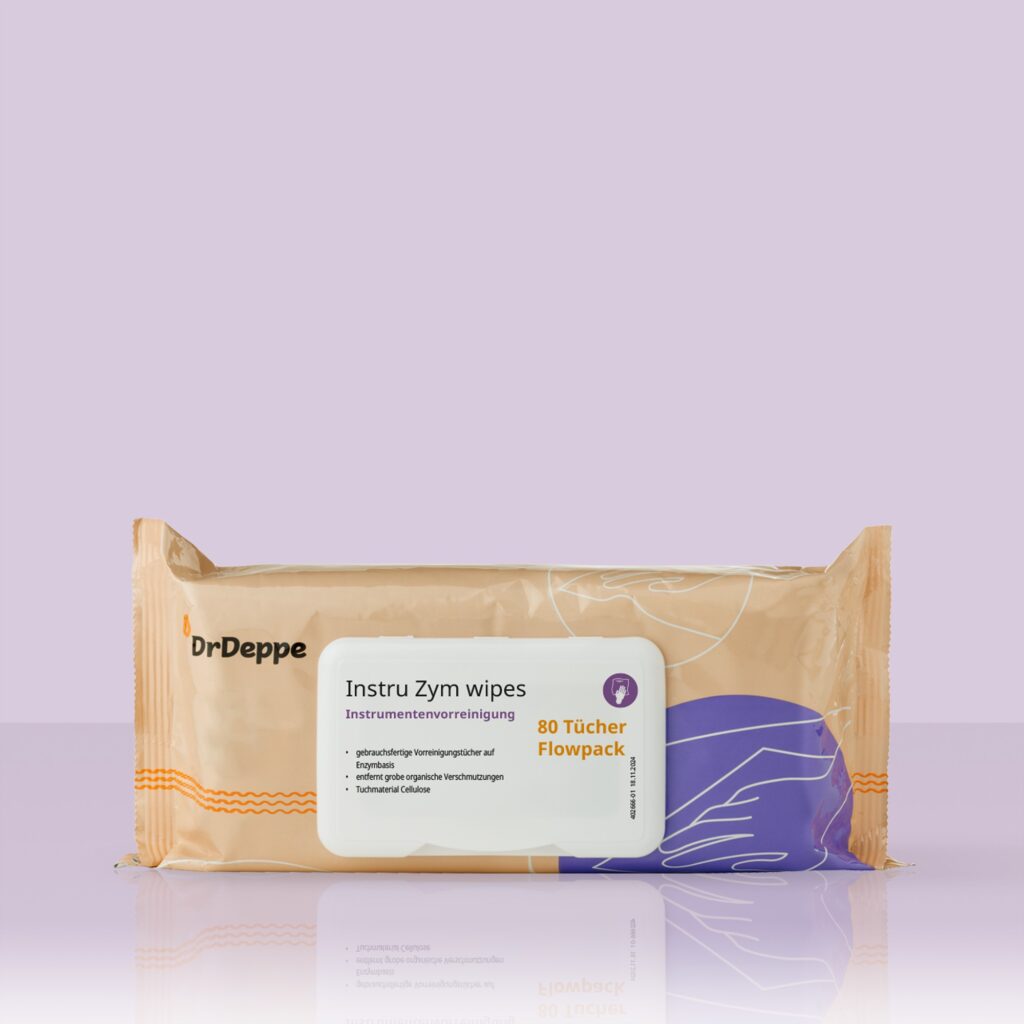 Vorschaubild Instru Zym wipes 80 Tücher (Cellulose) Flowpack mit LID