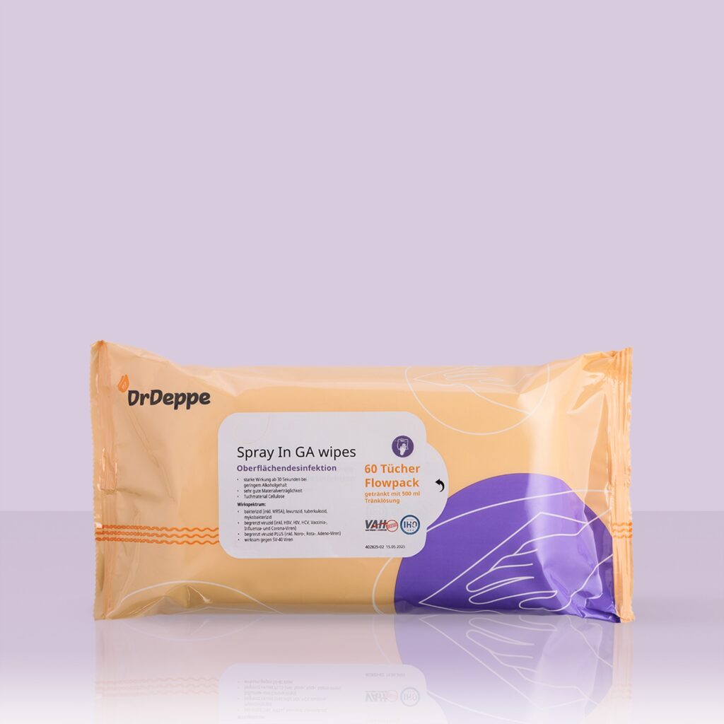 Vorschaubild Spray In GA wipes (Cellulose) 60 Tücher mit Anfasslasche