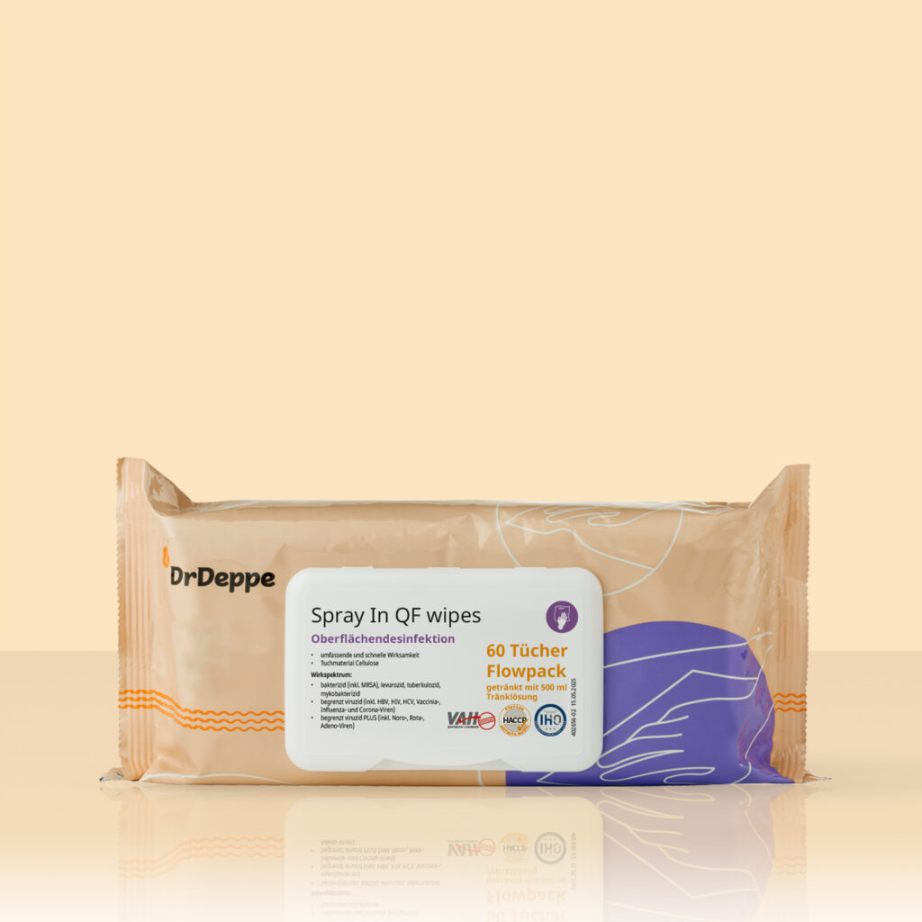 Vorschaubild Spray In QF wipes (Cellulose) 60 Tücher Flowpack mit LID